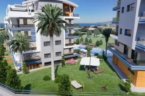 住宅 就绪物业 1 间卧室 楼/楼 公寓  出售 在 Alanya , Antalya #52075 - 1  image 