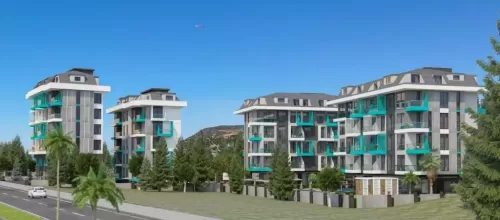 住宅 就绪物业 2 间卧室 楼/楼 公寓  出售 在 Alanya , Antalya #53608 - 1  image 