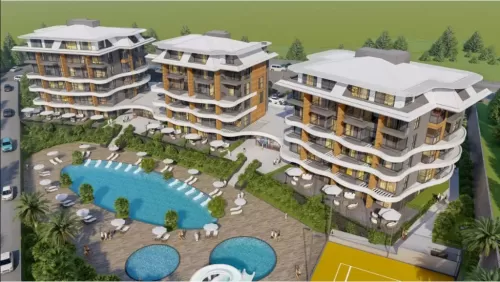 Residential Ready Property 1 Bedroom F/F Apartment  for sale in Alanya , Antalya #54179 - 1  image 