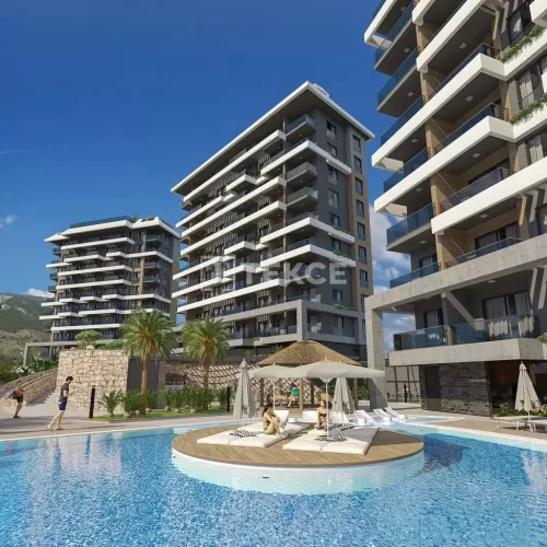 Résidentiel Propriété prête 1 chambre F / F Appartement  à vendre au Alanya , Antalya #54294 - 1  image 