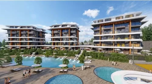 Residencial Listo Propiedad 1 dormitorio F / F Apartamento  venta en Alanya , Antalya #55679 - 1  image 