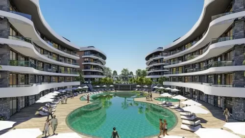 Residential Ready Property 1 Bedroom F/F Apartment  for sale in Alanya , Antalya #55881 - 1  image 