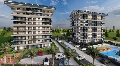 yerleşim Hazır Mülk 1 yatak odası F/F Apartman  satılık içinde Konaklı , Tosmur #57565 - 1  image 