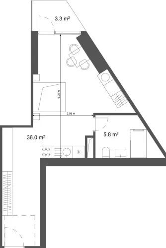 Residencial Off Plan Estudio U / F Apartamentos del Hotel  venta en Batumi #60703 - 1  image 